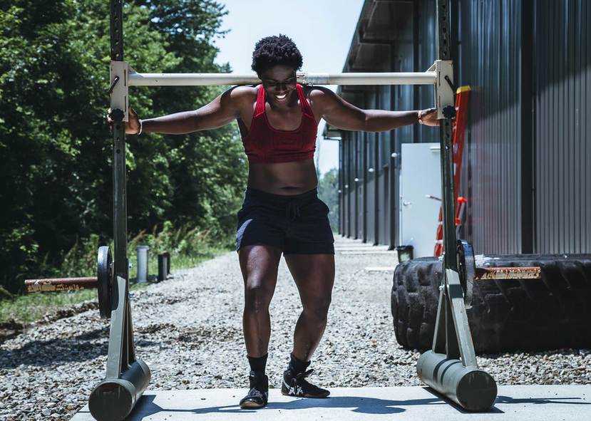 lifting weights